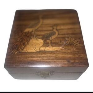 Vintage Hand-Carved Keepsake Box